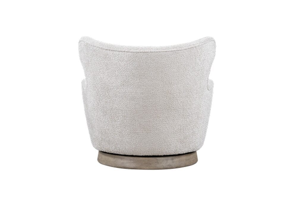 Alder & Tweed - Luna Upholstered Accent Swivel Chair Feathered Steel Performance Fabric - AT9617-FDS/DDS veiw 3