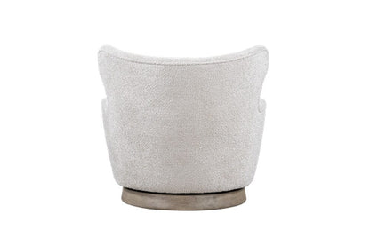 Alder & Tweed - Luna Upholstered Accent Swivel Chair Feathered Steel Performance Fabric - AT9617-FDS/DDS veiw 3