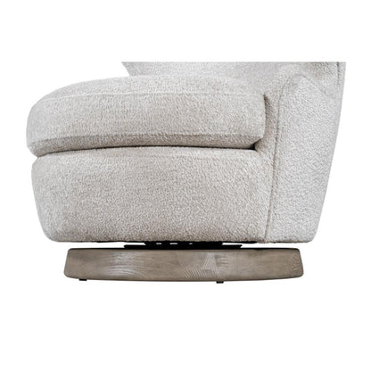 Alder & Tweed - Luna Upholstered Accent Swivel Chair Feathered Steel Performance Fabric - AT9617-FDS/DDS veiw 4