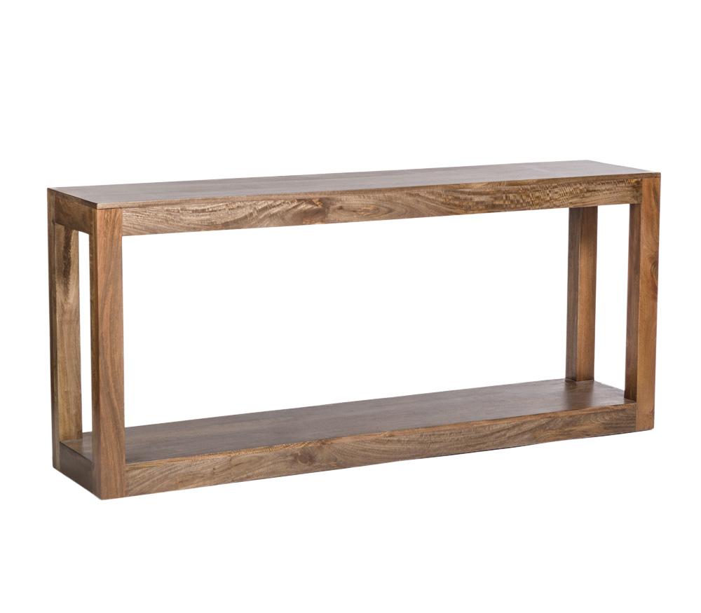 Alder & Tweed - Morgan Solid Mango Brindled Ash Wood Finish 72in Console Table - AT9409-BDA veiw 1