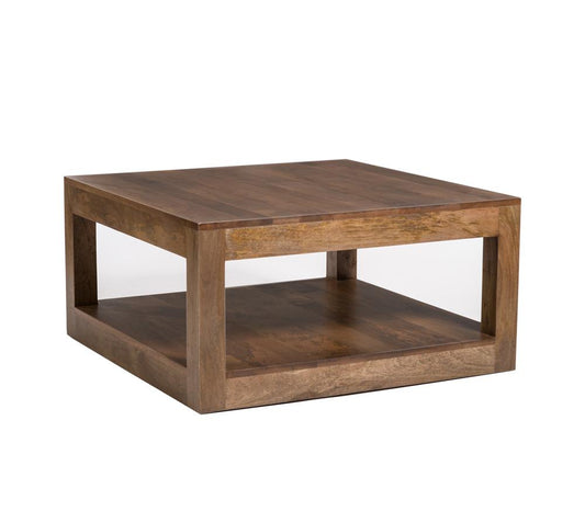Alder & Tweed - Morgan Solid Mango Wood Square Brindled Ash Finish Square 36in Coffee Table - AT9309-BDA veiw 1