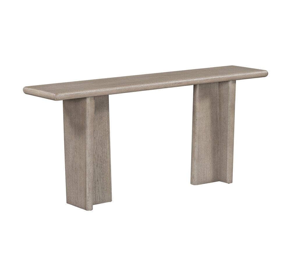 Alder & Tweed - Randall Solid Wood with Oak Veneer Dusted Stone Wood Finish 72in Console Table - AT9495-DDS veiw 1