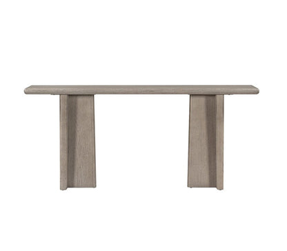Alder & Tweed - Randall Solid Wood with Oak Veneer Dusted Stone Wood Finish 72in Console Table - AT9495-DDS veiw 2