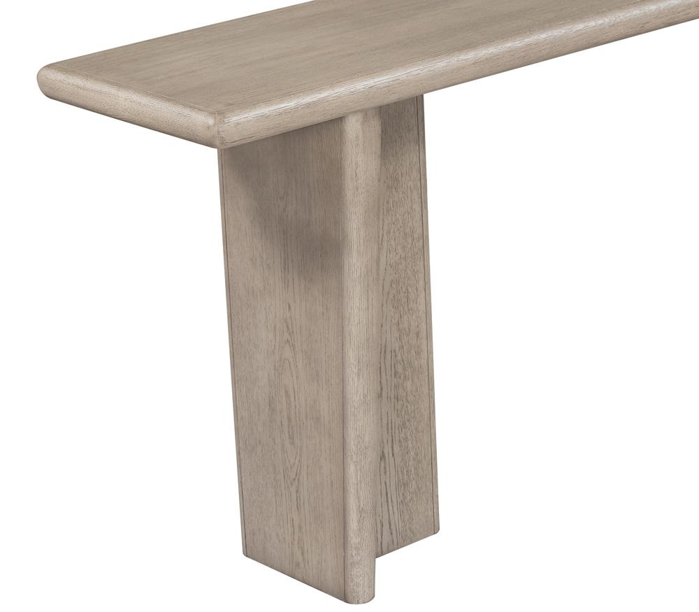 Alder & Tweed - Randall Solid Wood with Oak Veneer Dusted Stone Wood Finish 72in Console Table - AT9495-DDS veiw 4