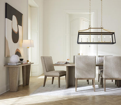 Alder & Tweed - Randall Solid Wood with Oak Veneer Dusted Stone Wood Finish 72in Console Table - AT9495-DDS veiw 5