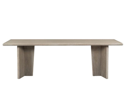 Alder & Tweed - Randall Solid Wood with Oak Veneer Dusted Stone Wood Finish 96.5in Dining Table - AT60095-DDS veiw 2