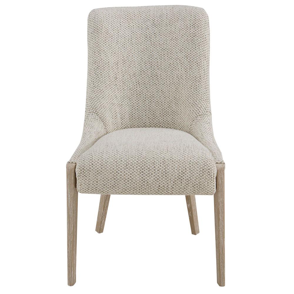Alder & Tweed - Randall Upholstered Dining Chair Crushed Cream Perfromance Fabric - (Set of 2) - AT995-CCR veiw 2
