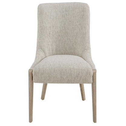 Alder & Tweed - Randall Upholstered Dining Chair Crushed Cream Perfromance Fabric - (Set of 2) - AT995-CCR veiw 2