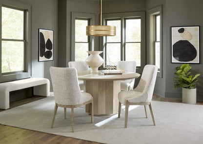 Alder & Tweed - Randall Upholstered Dining Chair Crushed Cream Perfromance Fabric - (Set of 2) - AT995-CCR veiw 4