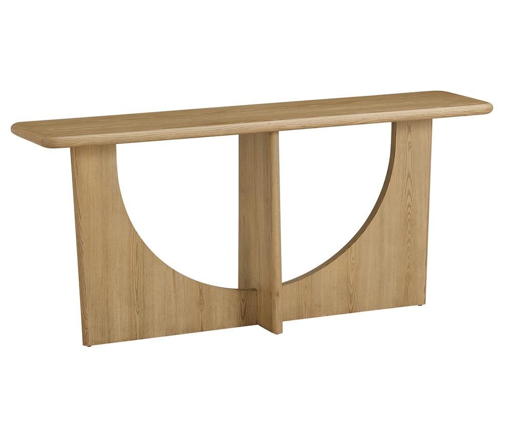 Alder & Tweed - Startos Solid Wood with Oak Veneer and Raw Oak Finish 72in Console Table - AT9494-RWO veiw 1