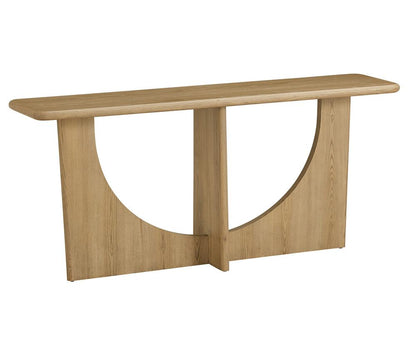 Alder & Tweed - Startos Solid Wood with Oak Veneer and Raw Oak Finish 72in Console Table - AT9494-RWO veiw 1