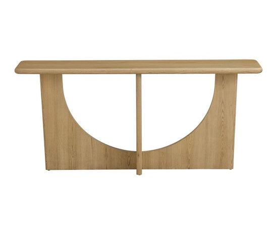 Alder & Tweed - Startos Solid Wood with Oak Veneer and Raw Oak Finish 72in Console Table - AT9494-RWO veiw 2