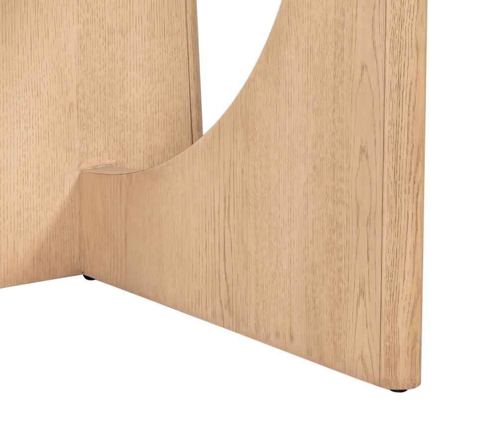 Alder & Tweed - Startos Solid Wood with Oak Veneer and Raw Oak Finish 72in Console Table - AT9494-RWO veiw 4