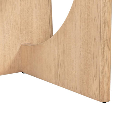 Alder & Tweed - Startos Solid Wood with Oak Veneer and Raw Oak Finish 72in Console Table - AT9494-RWO veiw 4