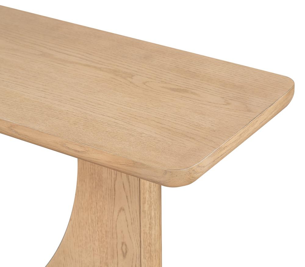 Alder & Tweed - Startos Solid Wood with Oak Veneer and Raw Oak Finish 72in Console Table - AT9494-RWO veiw 5