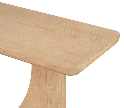 Alder & Tweed - Startos Solid Wood with Oak Veneer and Raw Oak Finish 72in Console Table - AT9494-RWO veiw 5