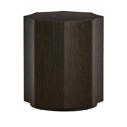 Alder & Tweed - Thayer Solid Wood with Oak Veneer Dark Cinder Finish Modern 18in End Table - AT9265-DKC veiw 1