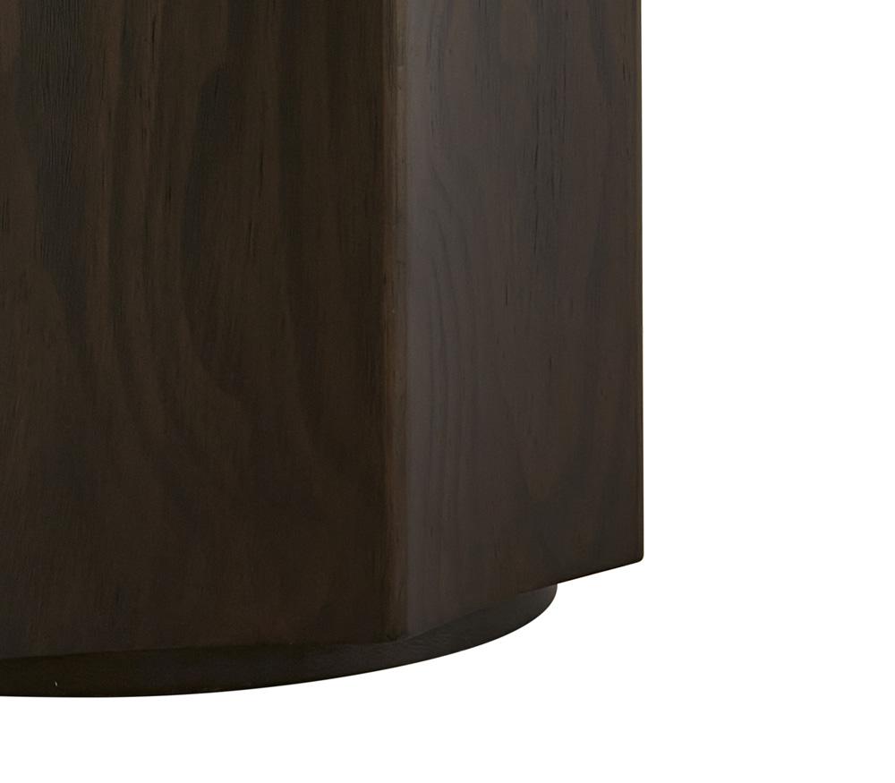 Alder & Tweed - Thayer Solid Wood with Oak Veneer Dark Cinder Finish Modern 18in End Table - AT9265-DKC veiw 3