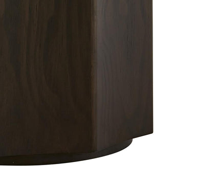 Alder & Tweed - Thayer Solid Wood with Oak Veneer Dark Cinder Finish Modern 18in End Table - AT9265-DKC veiw 3