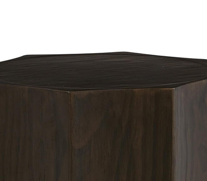 Alder & Tweed - Thayer Solid Wood with Oak Veneer Dark Cinder Finish Modern 18in End Table - AT9265-DKC veiw 4