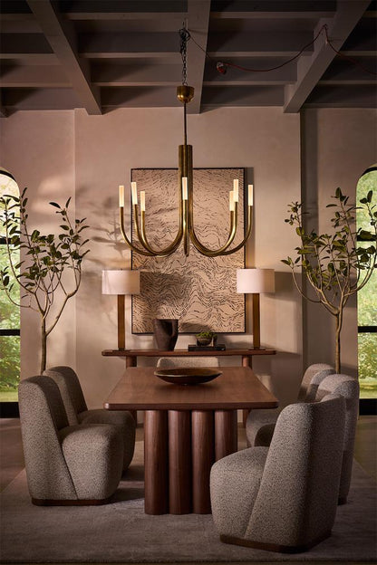 Alder & Tweed - Theodore 72inWood Mondern ConsoleTable Perfect Walnut Finish - AT9401-PTW veiw 4