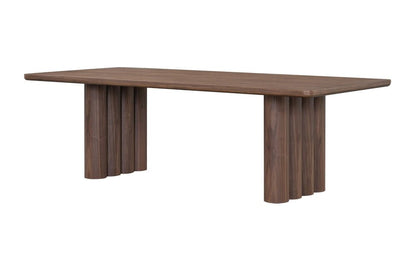 Alder & Tweed - Theodore 96in Dining Table Perfect Walnut Wood Finish, Modern Design - AT60101-PTW veiw 1