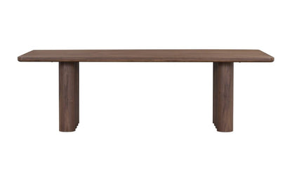 Alder & Tweed - Theodore 96in Dining Table Perfect Walnut Wood Finish, Modern Design - AT60101-PTW veiw 2