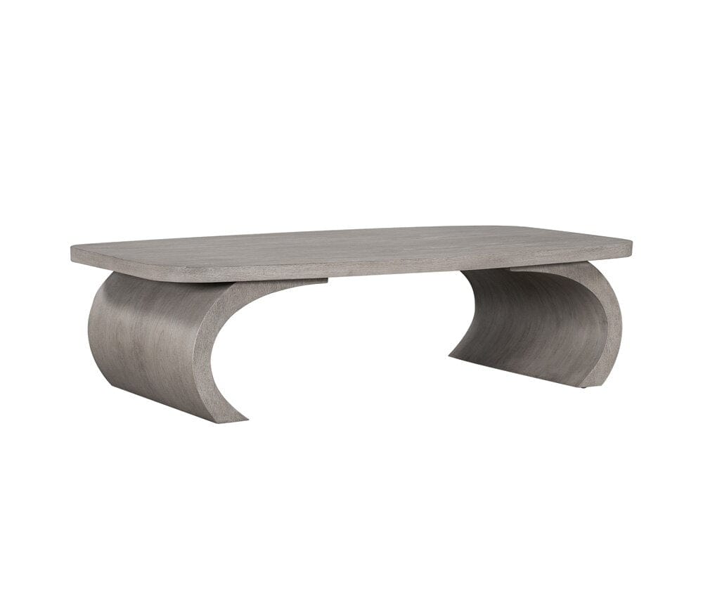 Alder & Tweed - York Solid Oak with Dusted Stone Finish 60in Grey Coffee Table - AT9371-DDS veiw 1