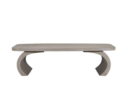 Alder & Tweed - York Solid Oak with Dusted Stone Finish 60in Grey Coffee Table - AT9371-DDS veiw 2