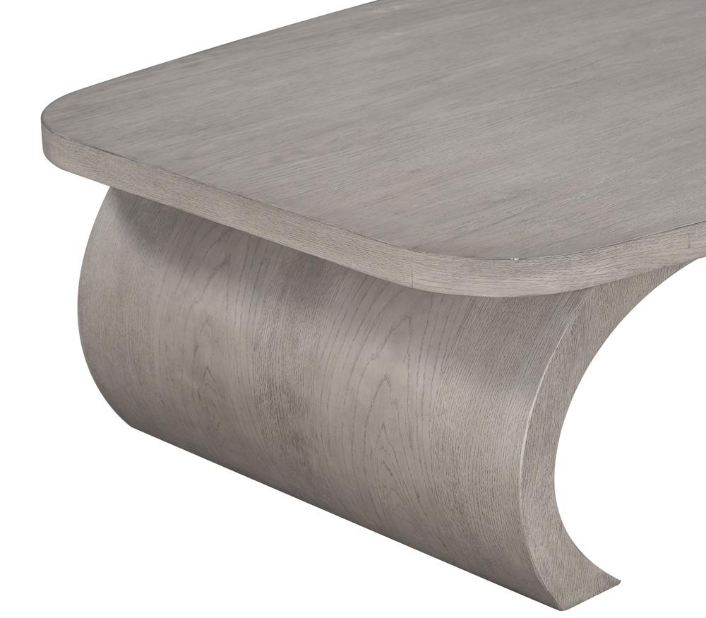 Alder & Tweed - York Solid Oak with Dusted Stone Finish 60in Grey Coffee Table - AT9371-DDS veiw 4