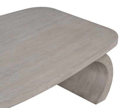 Alder & Tweed - York Solid Oak with Dusted Stone Finish 60in Grey Coffee Table - AT9371-DDS veiw 5