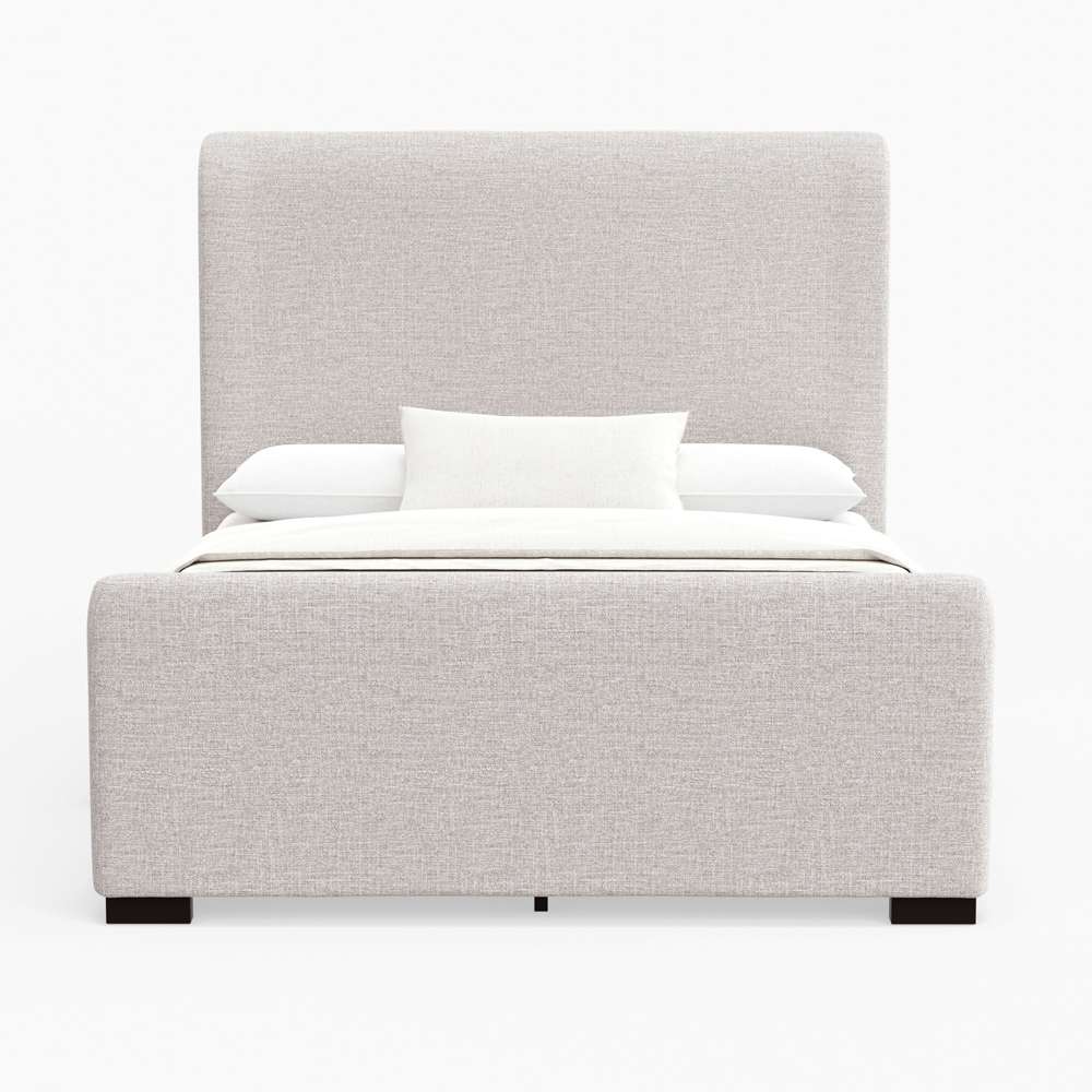 Alpine Furniture - Adele Upholstered California King Platform Bed, Beige - 8322CK veiw 3