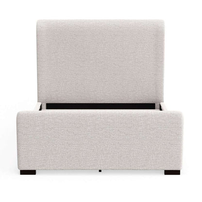 Alpine Furniture - Adele Upholstered Full Platform Bed, Beige - 8322F veiw 6