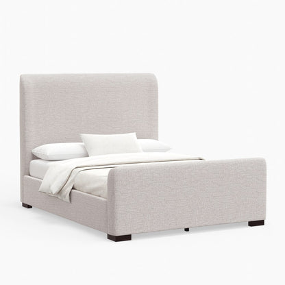 Alpine Furniture - Adele Upholstered Queen Platform Bed, Beige - 8322Q view 1