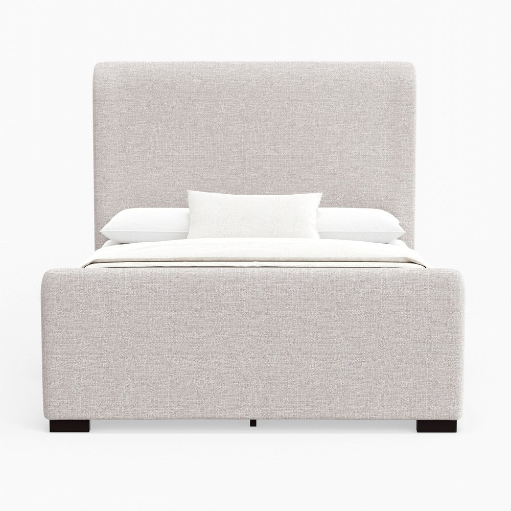 Alpine Furniture - Adele Upholstered Queen Platform Bed, Beige - 8322Q view 2
