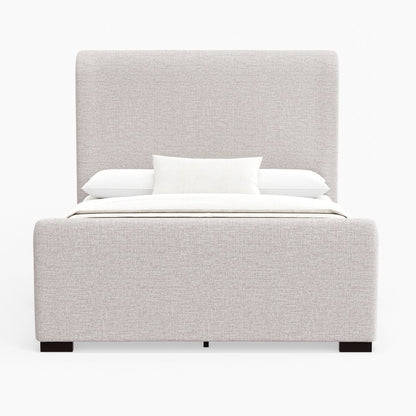 Alpine Furniture - Adele Upholstered Queen Platform Bed, Beige - 8322Q view 2