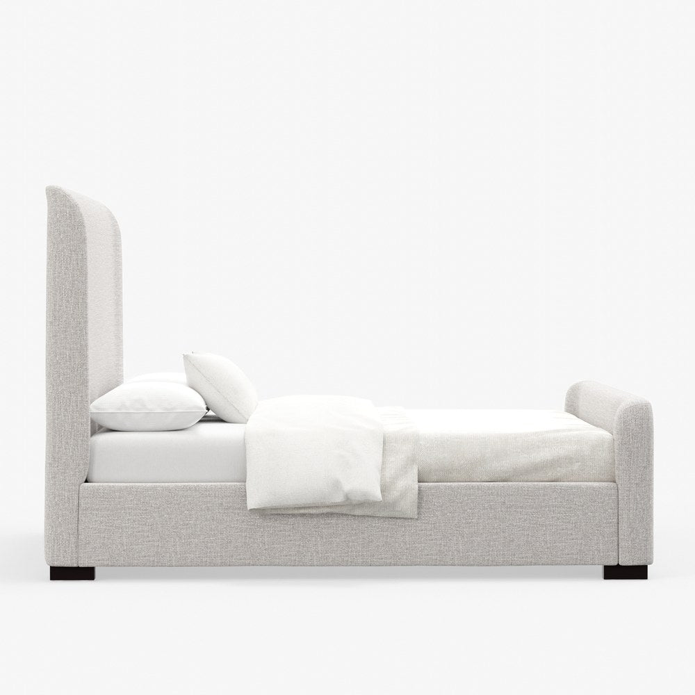 Alpine Furniture - Adele Upholstered Queen Platform Bed, Beige - 8322Q view 3