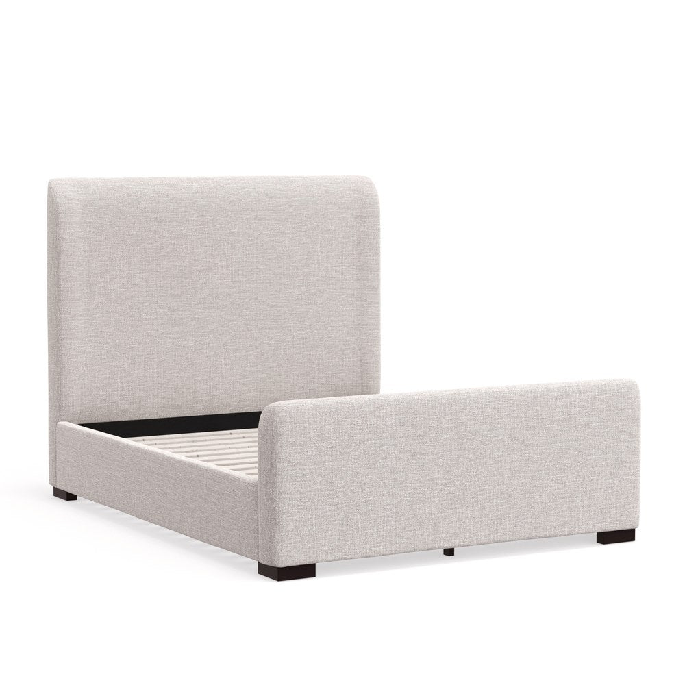 Alpine Furniture - Adele Upholstered Queen Platform Bed, Beige - 8322Q view 4
