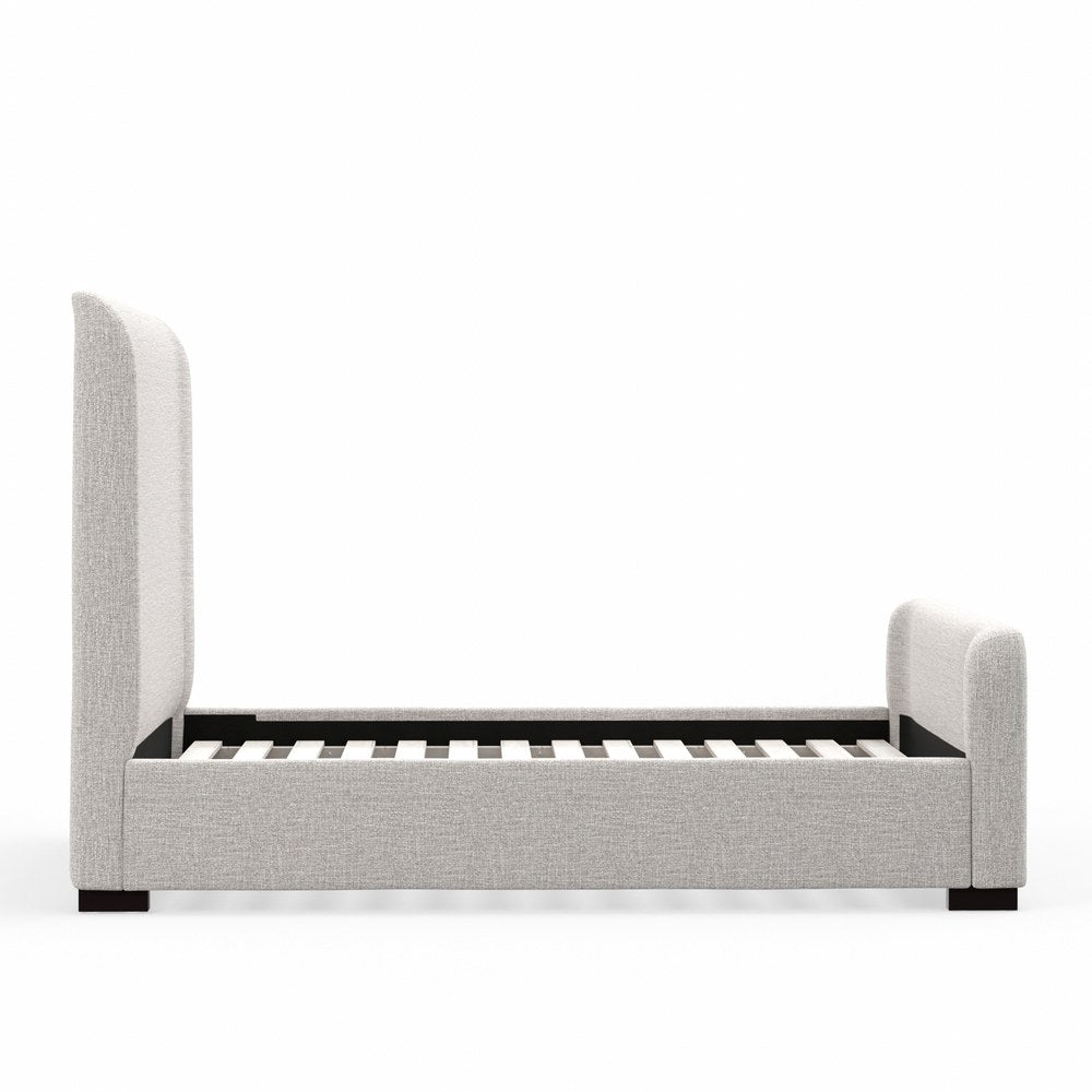 Alpine Furniture - Adele Upholstered Queen Platform Bed, Beige - 8322Q view 6