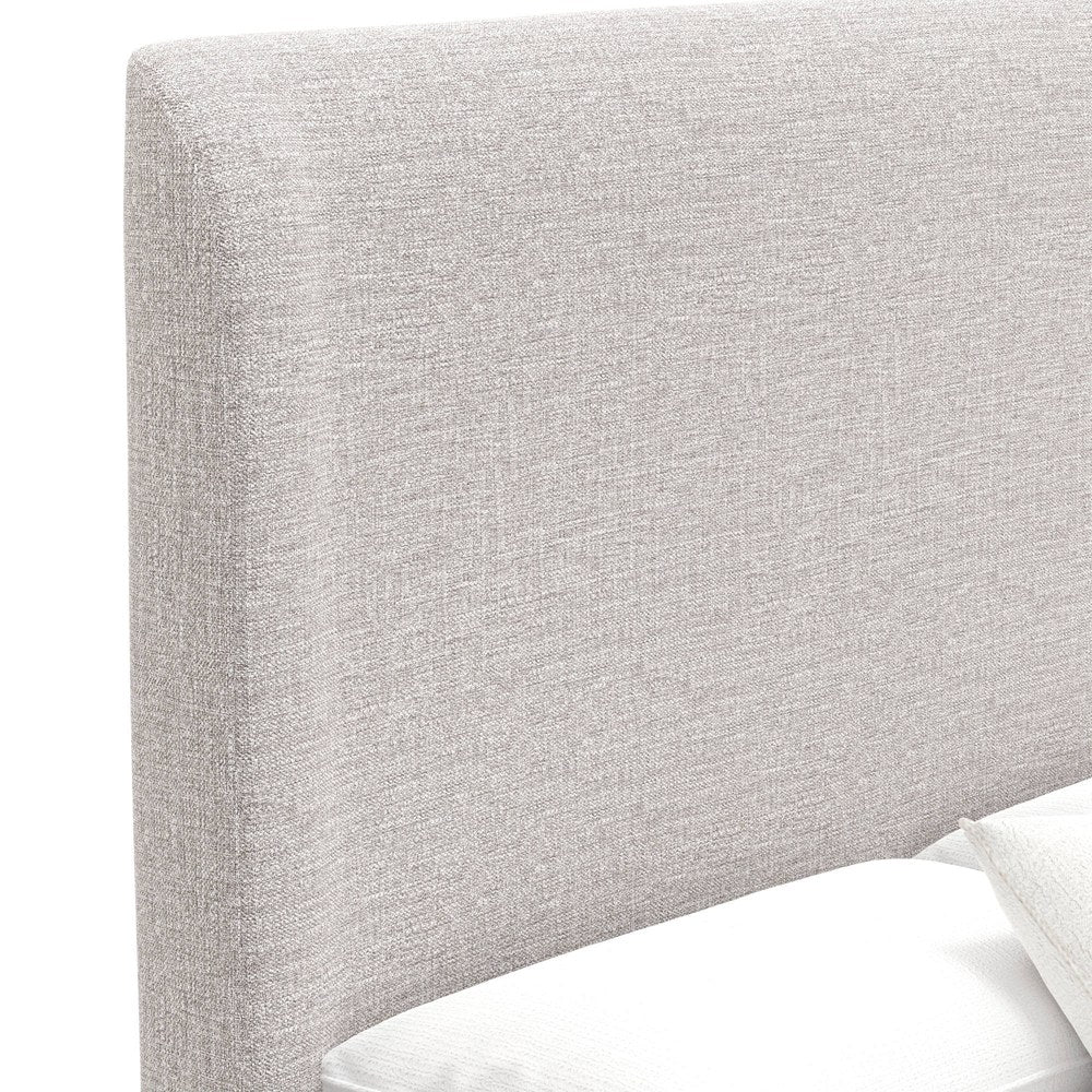 Alpine Furniture - Adele Upholstered Queen Platform Bed, Beige - 8322Q view 7