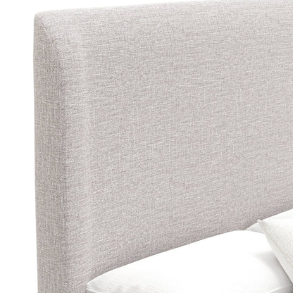 Alpine Furniture - Adele Upholstered Queen Platform Bed, Beige - 8322Q view 7