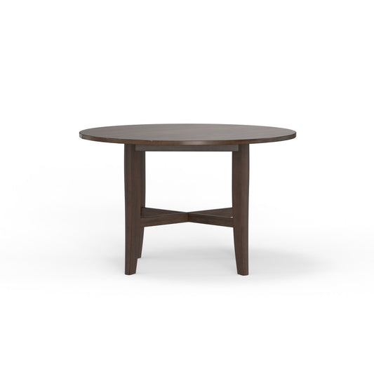 Alpine Furniture - Arendal Round Table, Burnished Dark Oak - 5672-03 view 3