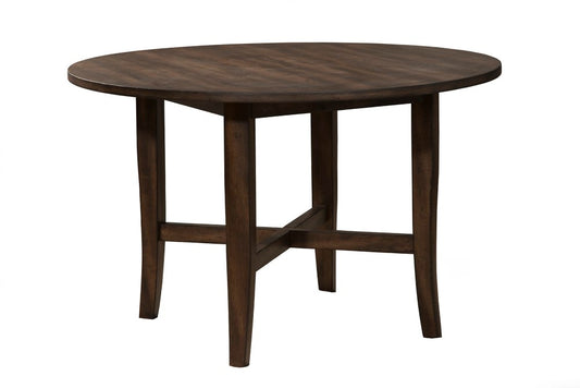 Alpine Furniture - Arendal Round Table, Burnished Dark Oak - 5672-03 veiw 1