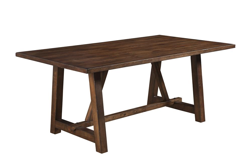 Alpine Furniture - Arendal Trestle Rectangular Dining Table - 5672-01 veiw 1