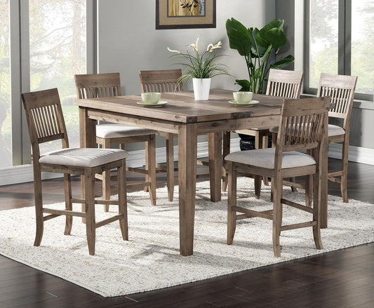 Alpine Furniture - Aspen 7-Piece Pub Table Set view 1