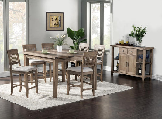 Alpine Furniture - Aspen 8-Piece Pub Table Set veiw 1