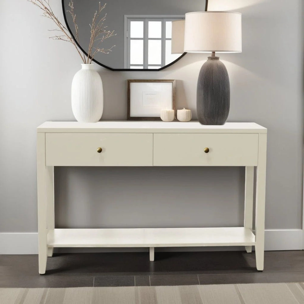 Alpine Furniture - Avery Console Table, Coconut Milk - 2478-63 view 5