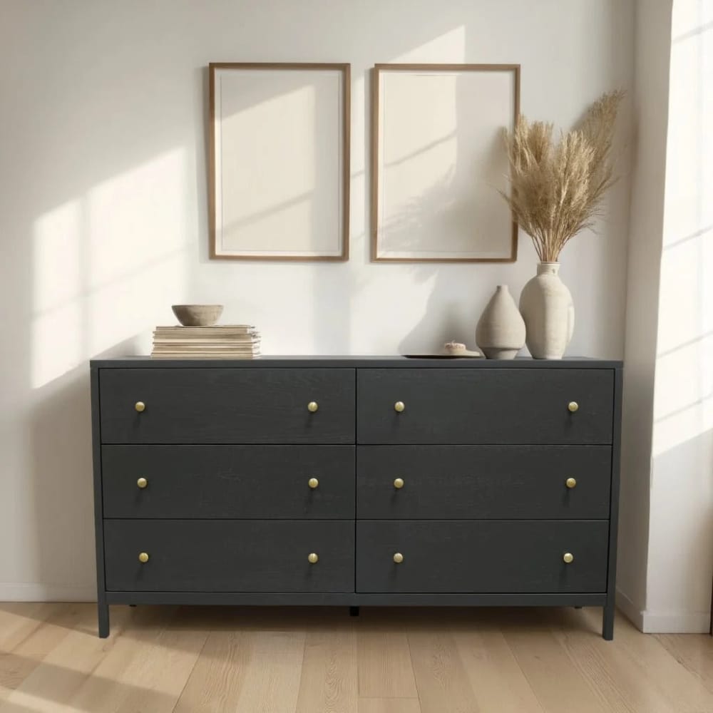 Alpine Furniture - Avery Dresser, Black - 2478BLK-03 view 6