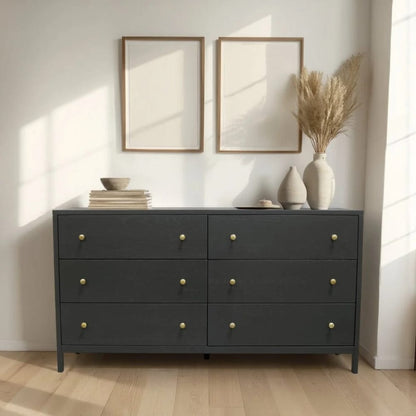 Alpine Furniture - Avery Dresser, Black - 2478BLK-03 view 6