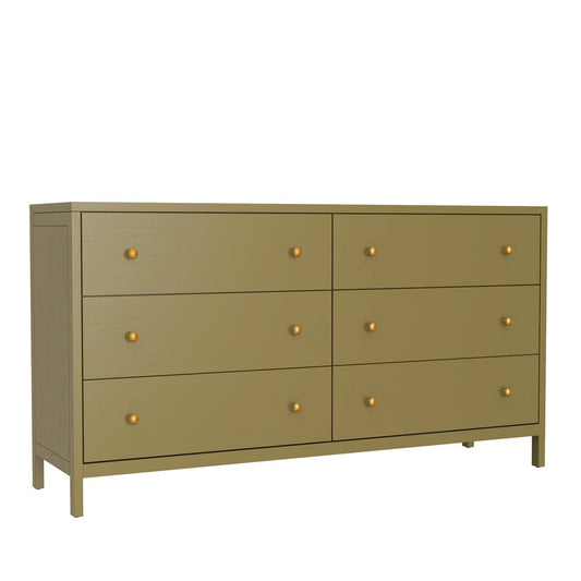 Alpine Furniture - Avery Dresser, Olive Green - 2478GRN-03 view 1